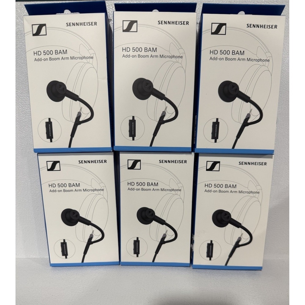 Sennheiser HD 500 BAM Boom Microphone 3.5mm Mute Volume Gaming. NEW